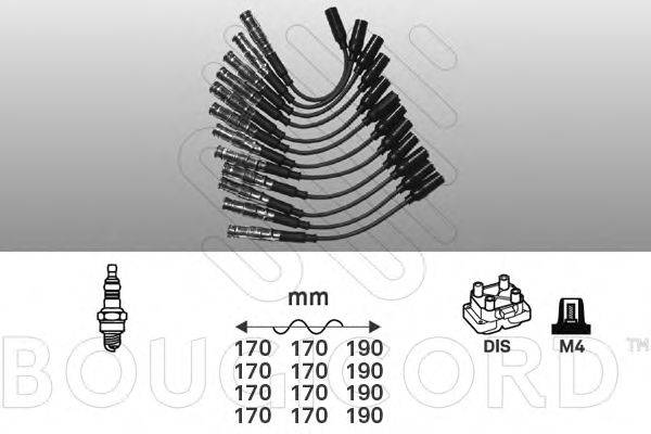 BOUGICORD 9840 Комплект дротів запалювання