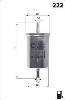 MECAFILTER ELE6027 Паливний фільтр