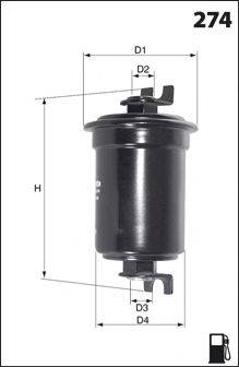 MECAFILTER ELE6033 Паливний фільтр