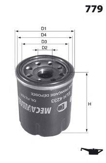 MECAFILTER ELH4440 Масляний фільтр