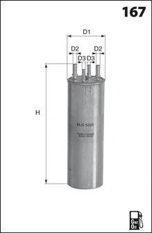 MECAFILTER ELE6125 Паливний фільтр