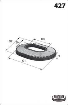 MECAFILTER EL9177 Повітряний фільтр
