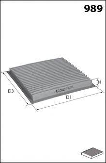 MECAFILTER ELR7159 Фільтр, повітря у внутрішньому просторі