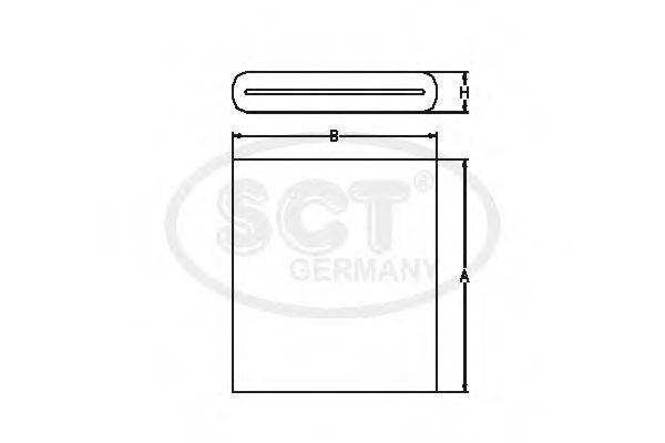 SCT GERMANY SB649 Повітряний фільтр