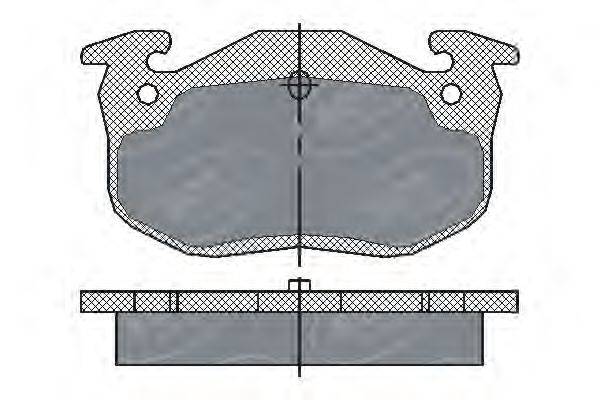 SCT GERMANY SP190PR Комплект гальмівних колодок, дискове гальмо
