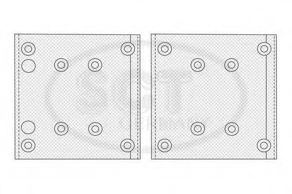 SCT GERMANY SN19495 Комплект гальмівних черевиків, барабанні гальма