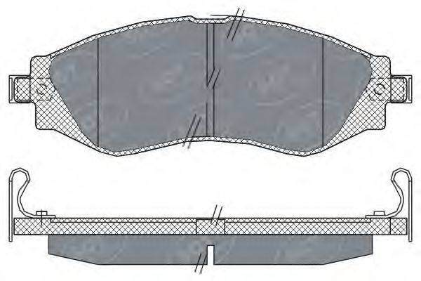 SCT GERMANY SP310PR Комплект гальмівних колодок, дискове гальмо