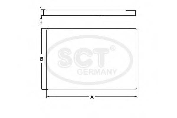 SCT GERMANY SA1210 Фільтр, повітря у внутрішньому просторі