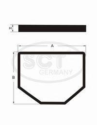 SCT GERMANY SAK266 Фільтр, повітря у внутрішньому просторі