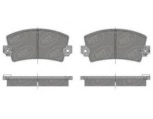SCT GERMANY SP485PR Комплект гальмівних колодок, дискове гальмо