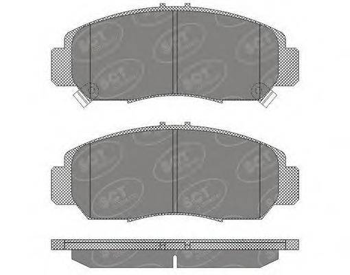 SCT GERMANY SP628PR Комплект гальмівних колодок, дискове гальмо