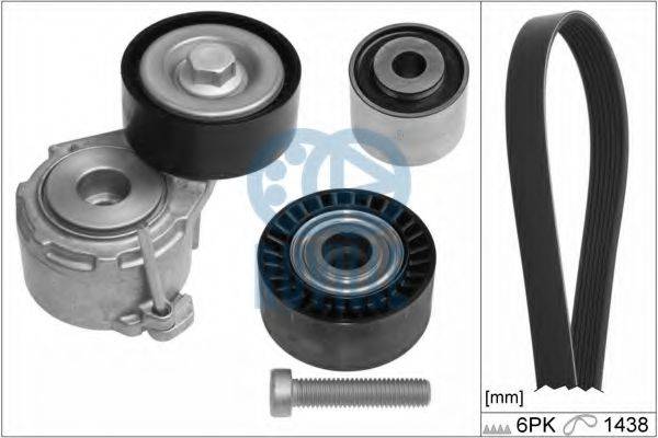 RUVILLE 5594281 Полікліновий ремінний комплект