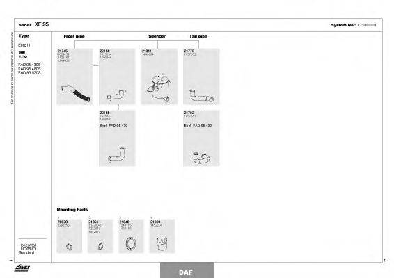 DINEX 121000001 Система випуску ОГ