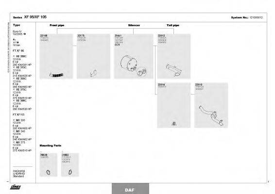 DINEX 121000012 Система випуску ОГ