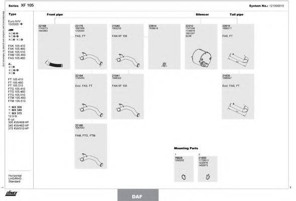 DINEX 121000010 Система випуску ОГ