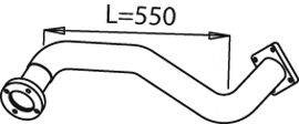 DINEX 21163 Труба вихлопного газу
