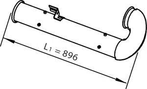DINEX 21790 Труба вихлопного газу