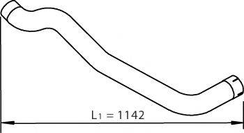 DINEX 47682 Труба вихлопного газу
