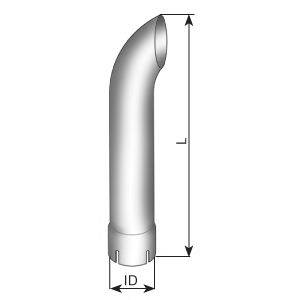 DINEX 91431 Труба вихлопного газу