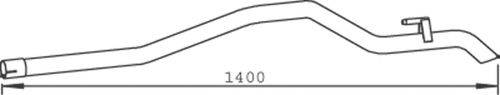 DINEX 53698 Труба вихлопного газу