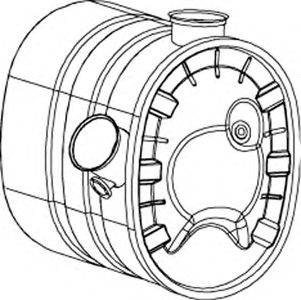 DINEX 80389 Середній глушник вихлопних газів