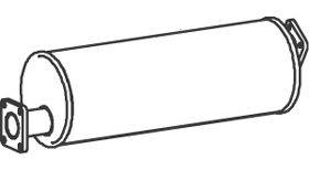 DINEX 39303 Середній глушник вихлопних газів