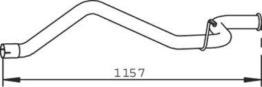 DINEX 32501 Труба вихлопного газу