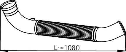 DINEX 68505 Труба вихлопного газу