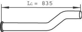 DINEX 21254 Труба вихлопного газу