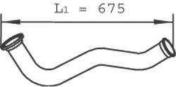 DINEX 22116 Труба вихлопного газу