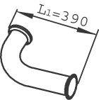 DINEX 22241 Труба вихлопного газу