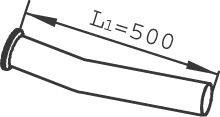 DINEX 22243 Труба вихлопного газу