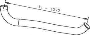 DINEX 22719 Труба вихлопного газу