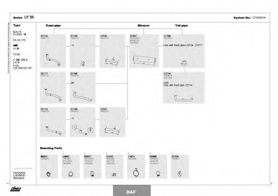 DINEX 121000014 Система випуску ОГ
