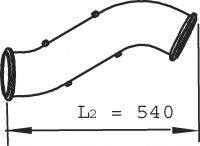 DINEX 22501 Труба вихлопного газу