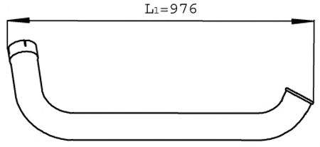 DINEX 22714 Труба вихлопного газу