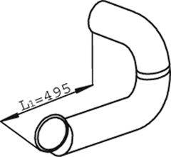 DINEX 22274 Труба вихлопного газу