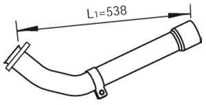 DINEX 47261 Труба вихлопного газу