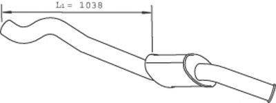 DINEX 47696 Глушник вихлопних газів кінцевий