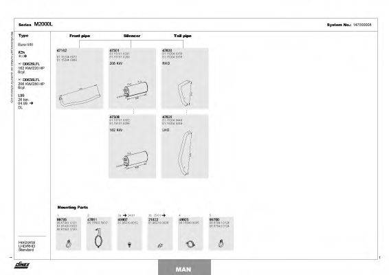 DINEX 147000008 Система випуску ОГ