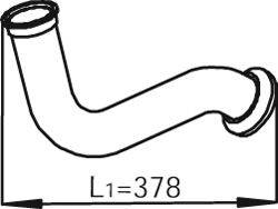DINEX 22182 Труба вихлопного газу