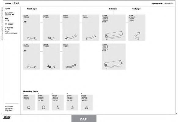 DINEX 121000038 Система випуску ОГ