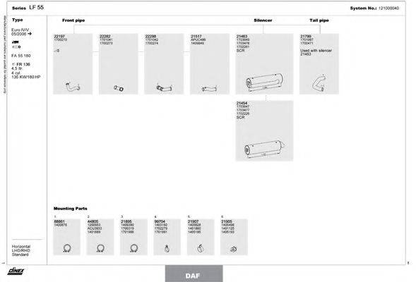 DINEX 121000040 Система випуску ОГ