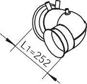 DINEX 22191 Труба вихлопного газу