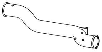 DINEX 21508 Труба вихлопного газу