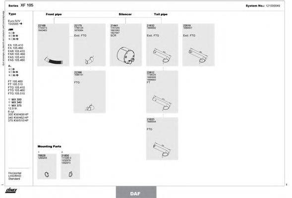 DINEX 121000049 Система випуску ОГ