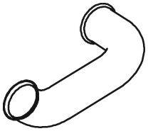 DINEX 22196 Труба вихлопного газу