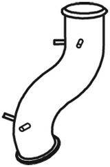 DINEX 22297 Труба вихлопного газу