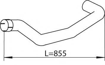DINEX 47524 Труба вихлопного газу