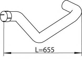 DINEX 47526 Труба вихлопного газу